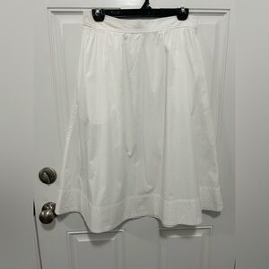 Eileen Fisher White Midi Skirt